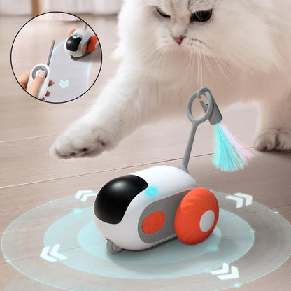 Remote Control Interactive Cat Car Toy – USB Charging Automatic Chasing Toy for Cats & Dogs