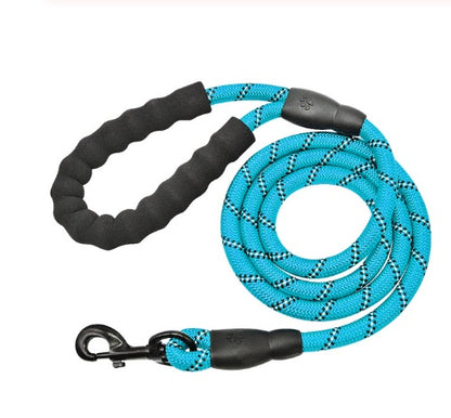 Reflective Nylon Dog Leash – Durable Rope for Small, Medium & Large Dogs