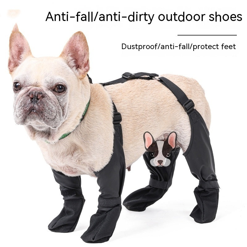 Waterproof Dog Shoes – Adjustable Breathable Boots for Outdoor Walking & Paw Protection