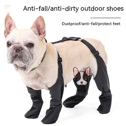 Waterproof Dog Shoes – Adjustable Breathable Boots for Outdoor Walking & Paw Protection