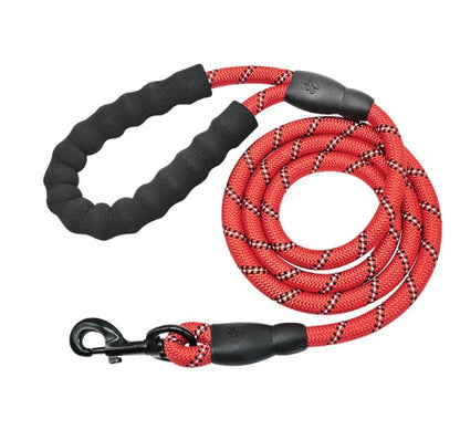 Reflective Nylon Dog Leash – Durable Rope for Small, Medium & Large Dogs