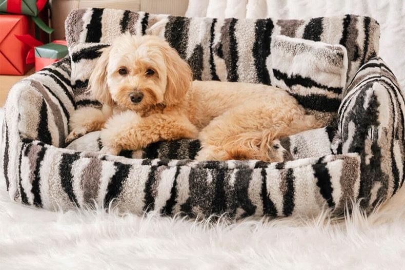 Removable Washable Plush Kennel All-Season Pet Bed for Dogs & Cats