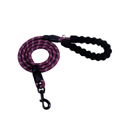 Reflective Nylon Dog Leash – Durable Rope for Small, Medium & Large Dogs