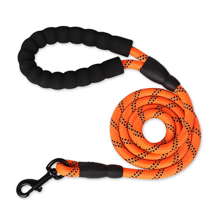 Reflective Nylon Dog Leash – Durable Rope for Small, Medium & Large Dogs