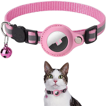 Reflective Waterproof Collar with AirTag Holder – Protective Cover for Cats & Dogs