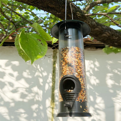 Outdoor Hanging Bird Feeder – Automatic Portable Feeder Dispenser for Parrots