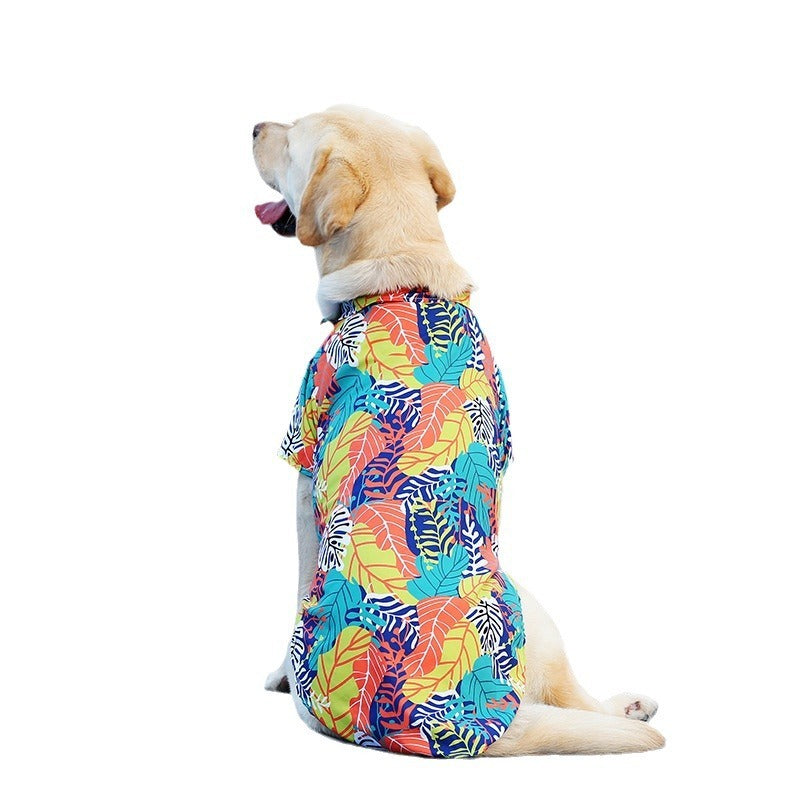 Hawaiian Pet Shirt – Lightweight Summer Clothes for Dogs & Cats