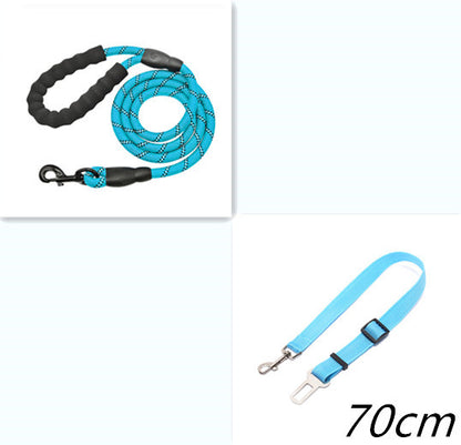 Reflective Nylon Dog Leash – Durable Rope for Small, Medium & Large Dogs