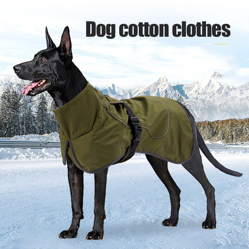 Waterproof Winter Dog Clothing – Warm Snowproof Jacket for Medium & Large Dogs