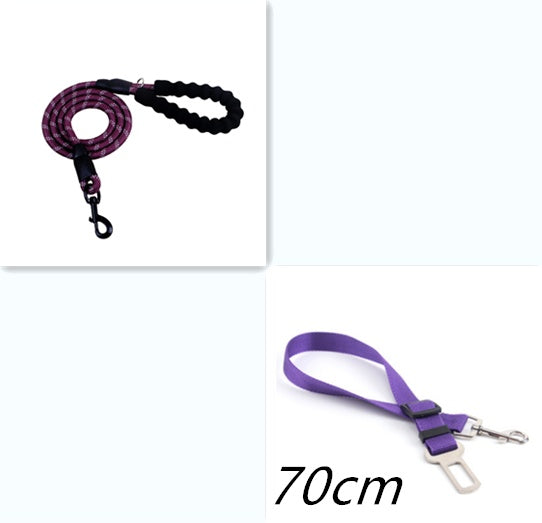 Reflective Nylon Dog Leash – Durable Rope for Small, Medium & Large Dogs