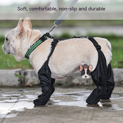 Waterproof Dog Shoes – Adjustable Breathable Boots for Outdoor Walking & Paw Protection