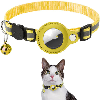 Reflective Waterproof Collar with AirTag Holder – Protective Cover for Cats & Dogs