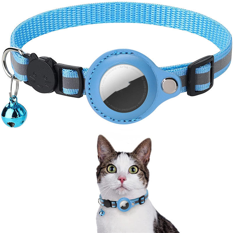 Reflective Waterproof Collar with AirTag Holder – Protective Cover for Cats & Dogs