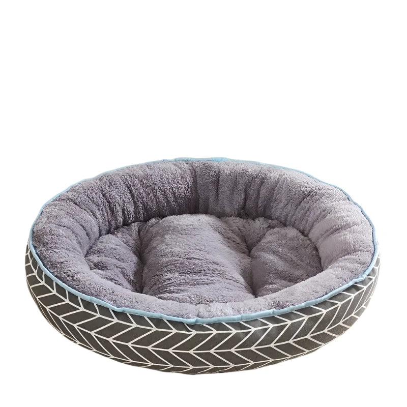 Circular Winter Warm Pet Nest – Soft, Comfortable Cat & Dog Bed for Deep Sleep | All-Season Cozy Pet Supplies