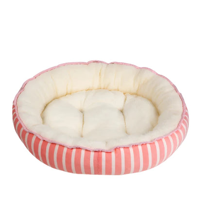 Circular Winter Warm Pet Nest – Soft, Comfortable Cat & Dog Bed for Deep Sleep | All-Season Cozy Pet Supplies