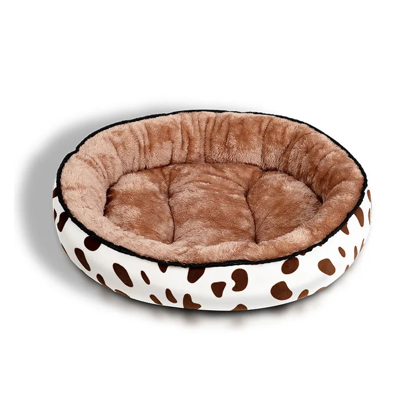 Circular Winter Warm Pet Nest – Soft, Comfortable Cat & Dog Bed for Deep Sleep | All-Season Cozy Pet Supplies