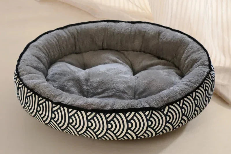 Circular Winter Warm Pet Nest – Soft, Comfortable Cat & Dog Bed for Deep Sleep | All-Season Cozy Pet Supplies