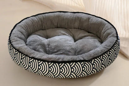 Circular Winter Warm Pet Nest – Soft, Comfortable Cat & Dog Bed for Deep Sleep | All-Season Cozy Pet Supplies