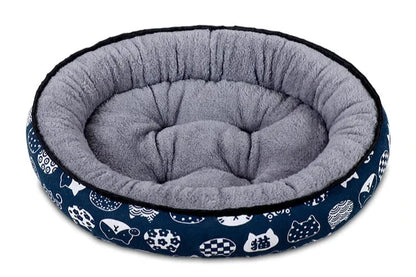 Circular Winter Warm Pet Nest – Soft, Comfortable Cat & Dog Bed for Deep Sleep | All-Season Cozy Pet Supplies