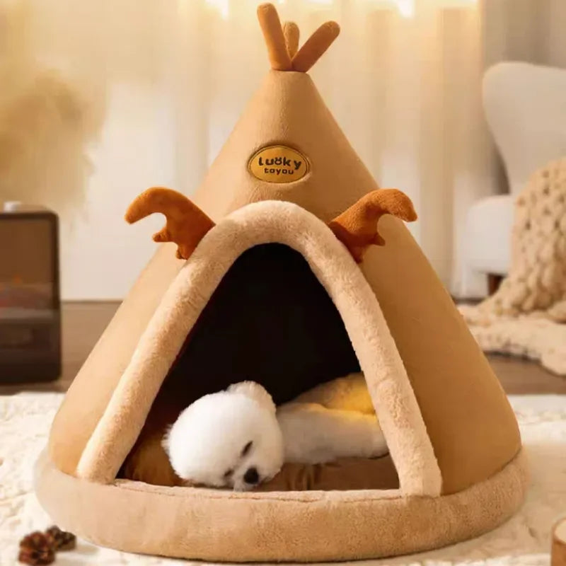 Warm Winter Pet House-Cozy Nest for Small to Medium Dogs and Cats