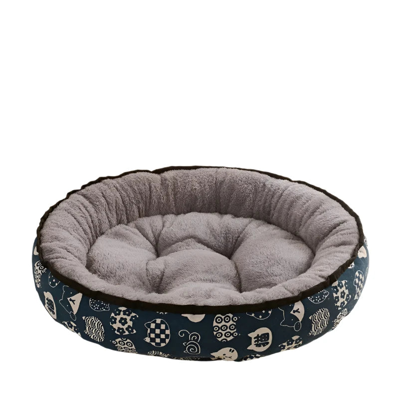 Circular Winter Warm Pet Nest – Soft, Comfortable Cat & Dog Bed for Deep Sleep | All-Season Cozy Pet Supplies