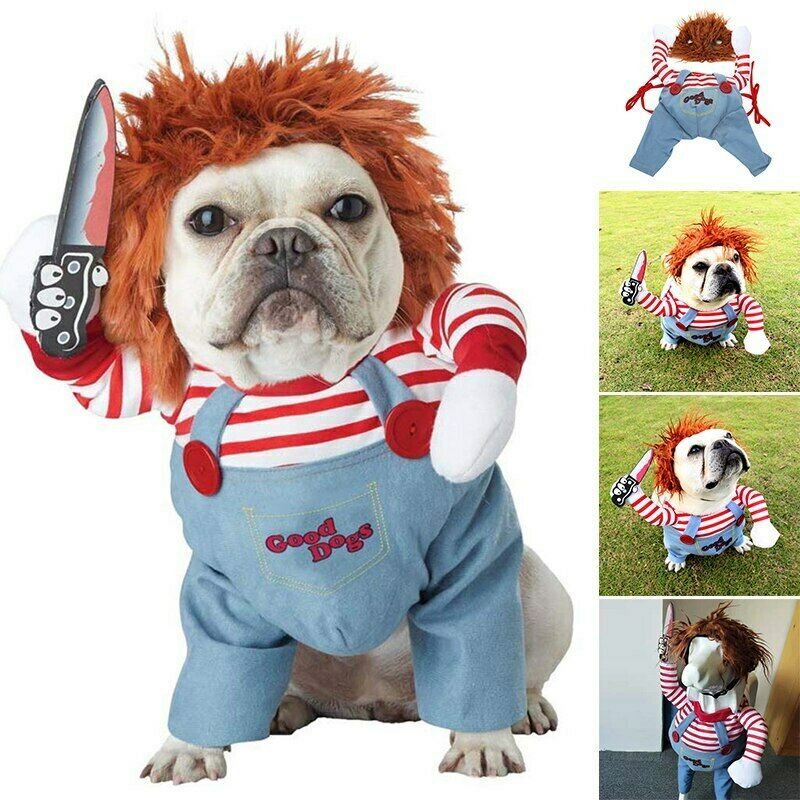 Halloween Pet Costume – Adjustable Dog Cosplay Outfit for Scary Parties