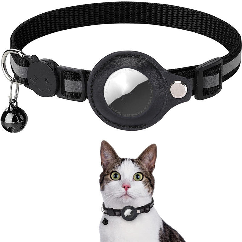 Reflective Waterproof Collar with AirTag Holder – Protective Cover for Cats & Dogs