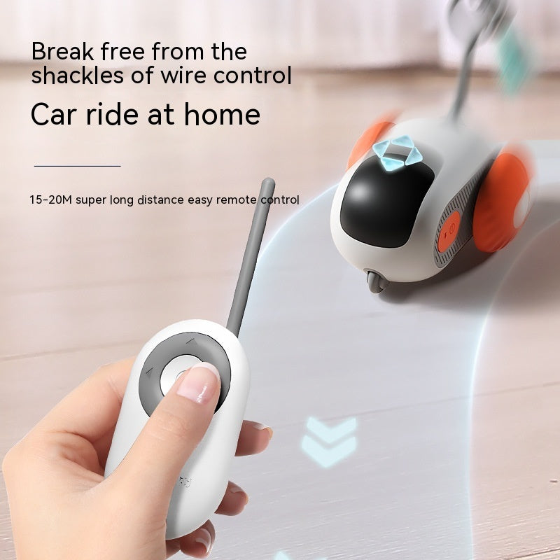 Remote Control Interactive Cat Car Toy – USB Charging Automatic Chasing Toy for Cats & Dogs