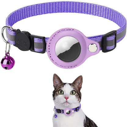 Reflective Waterproof Collar with AirTag Holder – Protective Cover for Cats & Dogs